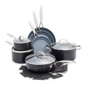 Cc000675-001 Greenpan Valencia Pro Hard Anodized 11 Piece Cookware Pots And Pans Set Ceramic Nonst