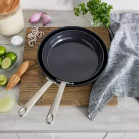 Cc002083-002 Greenpan New Green Pan Craft Noire Ceramic Nonstick 10 Inch And 12 Frypan Set