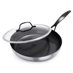 Cc002400-001 Greenpan Venice Pro Noir Triply Stainless Steel Healthy Ceramic Nonstick 12 Inch Frying Pa