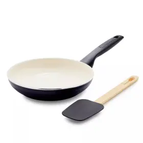 Cc005363-001 Greenpan Rio 2pc 8 Inch Ceramic Nonstick Open Frypan With Spatula