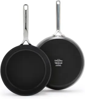 Cc006406-002 Greenpan Gp5 Anodized Healthy Ceramic Nonstick 9.5 Inch And 11 2 Piece Frying Pan