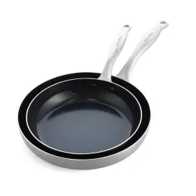 Greenpan Cc006828-001 Triclad Ceramic Nonstick 9.5 Inch And 11 Frypan Set