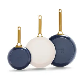 Greenpan Cc006978-001 Hard Anodized Healthy Ceramic Nonstick 8 Inch 10 And 12 3 Piece Frying Pan Skil