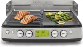 Greenpan Cc007515-001 Elite Xl Smoke-less Grill Griddle Healthy Ceramic Nonstick