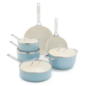 Cc007844-001 Greenpan Padova Pro 10 Piece Cookware Pots And Pans Set Hard Anodized Healthy