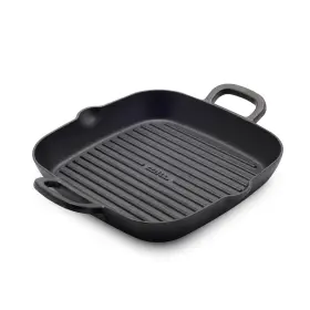 Cc008682-001 Greenpan Bobby Flay Cast Iron 11 Inch Square Grill Pan Pre-seasoned Professional Grade Black