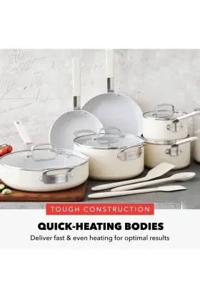 Cc008879-001 Greenpan X Bobby Flay 13 Piece Nonstick Cookware Pots And Pans Set Pfas