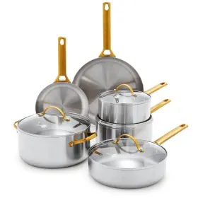 Cc009246-001 Greenpan Reserve Stainless Steel Tri-ply 10 Piece Cookware Set- All Cook Tops