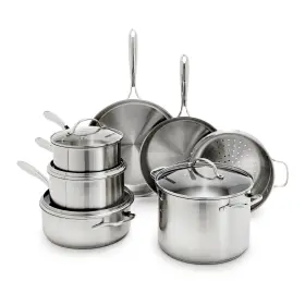 Cc009522-001 Greenpan Stainless Steel Cookware Set 11 Piece Induction Dishwasher
