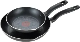 32406041462 Groupe Seb T-fal Initiatives Non Stick Fry Pan 2 Piece Set 8.5 10 Inch Oven Broiler Safe