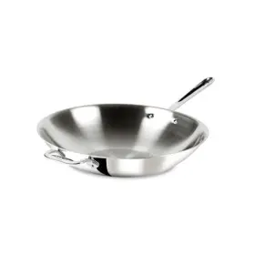 8701004447 Groupe Seb D3 3-ply Stainless Steel Wok 14-inch Induction Compatible Oven Broiler Safe