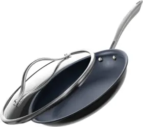Fllt-fp12 Guy Fieris Flavortown Laser Titanium 12 Inch Fry Pan With Inches Dark Gray