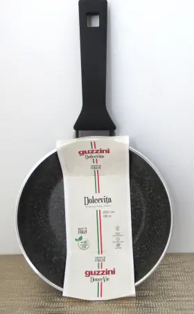 Guzzini 52613 Vivace 8 Inch 20 Cm Fry Pan Made In Italy Black Non Stick New/tag