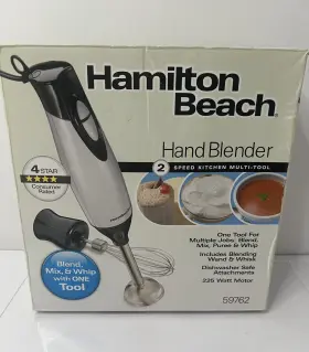 59762 Hamilton Beach #59762 New Hand Blender 2-speed Kitchen Multi-tool Wand Whisk Pre Owned