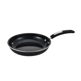 Hamilton Beach 643700482518 8-inch Aluminum Fry Pan Ceramic Nonstick Interior Black Skillet
