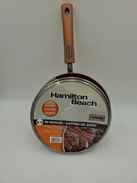 Hbe104 Hamilton Beach 9.5 Inch Copper Ceramic Aluminum Nonstick Fry Pan