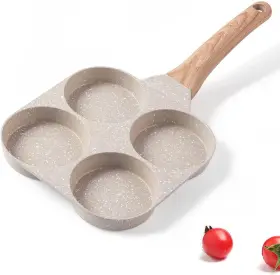 Hangzhou Lianyu Import & Export Co. Ltd. 313112296248 Four-cup Fried Egg Pan Medical Stone Non-stick Frying For Breakfast Divided