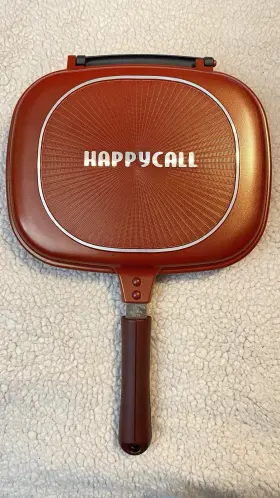 Hc-2003 Happycall Happy Call Double Sided Multi Nonstick Grill 10 Inch Pan Magnetic Closure Model 2003