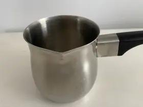 45824 Harold Vtg Stainless Steel Coffee Milk Frother Chocolate Warmer Butter Melter
