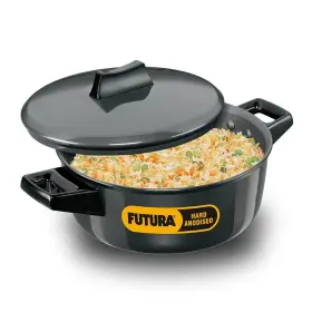 Hawkins 798527445588 /futura L62 Hard Anodised Cook And Serve Stewpot/bowl 2-liter Gray Medium
