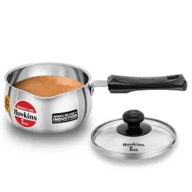 Sst10g Hawkins Sstp10 1l Stainless Steel Tea Pan With Glass Lid Induction Silver