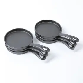 Griddle-5 Hawok 786899988215 Cast Iron Mini Round Inch Crepe Pan-pre-seasoned Skillet Set Of 6