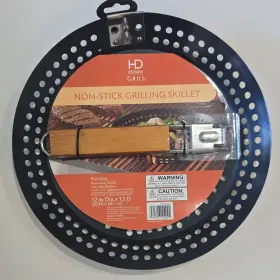 06750krgd Hd Designs Grill Non-stick Grilling Skillet Removable Handle 12 Inch Round Black