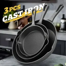 Ve2621731 Hdm Multi Functional Cast Iron Cookware Set 3-pcs