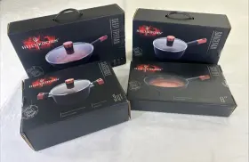 Hells Kitchen 849808006988 New Cookware Frypan Saucepan Skillet Casserole Bnfts Charity
