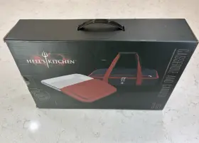 Hells Kitchen 849808037289 New 3 Quart Casserole Dish With Lid And Carrier Tote Zip Handle Nib
