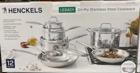 1816600 Henckels Tri-ply Clad Stainless Steel 12 Piece Cookware Set