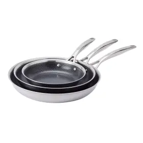 1901726 Henckels Paradigm Hybrid Ceramic Non-stick Tri-ply Clad Skillet Set 3 Pieces
