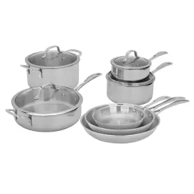 990441269 Henckels 11-piece Stainless Steel Tri-ply Clad Cookware Set