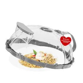 Gz01 Henlisen Microwave Splatter Cover For Food 10 Inch Clear With Water Stea