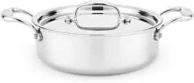 Hsc-14402 Heritage Steel Titanium Series Cookware Stainless 2.5 Quart Sauteuse Pan Lid