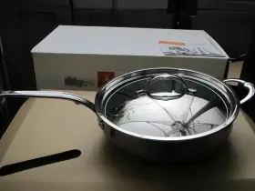 Hestan 051153600326 Nanobond Stainless Steel 5 Quart Covered Essential Pan Non-stick 60032