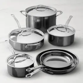 845157420 Hestan Nanobond Titanium Stainless-steel 10-piece Cookware Set