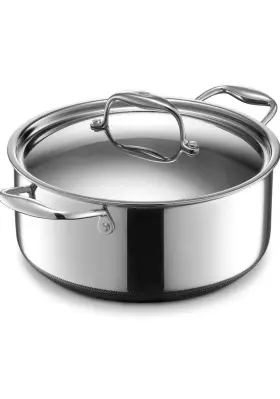 5qtdut Hexclad Hybrid Nonstick 5-quart Dutch Oven With Stainless Steel Lid