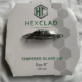 Hexclad 859006007045 8 Inch Cooking Lid Hybrid Cookware Tempered Glass 20 Cm Replacement