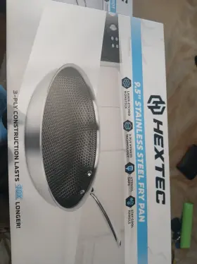 Hx-95fry Hextec 9.5 Inch Stainless Steel Fry Pan Brand New In Original Package