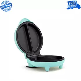 Hh-09125007i Holstein Housewares 4-egg Mint And Stainless Steel 2-section Omelette Maker Includes Recipe Book