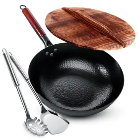 Homeries 850007913571 Wok Carbon Steel
