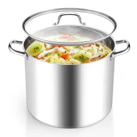 B0f9ws5gxv Homikit 20 Quart Soup Pot Lid Large Stainless Steel Stock Double Handles