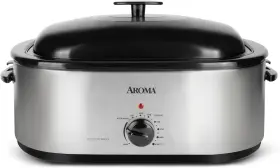 Art-720s Housewares 20 Quart Roaster Oven With Self-basting Lid Fits 24-lb. Turkey Adjustable Tempe