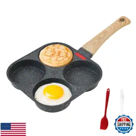 B0c9dfbdbj Hupecham 4-cup Nonstick Granite Egg Frying Pan - Versatile Breakfast Pfoa/pfos-f