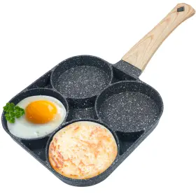 4-cups Iaxsee 502157400819 Egg Frying Pan Nonstick Pancake Pans Cookware Omelette Al