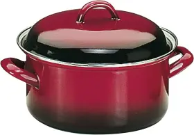 Ibili 411922021165 Casserole Volcan With Lid 16 Cm Of Enamelled Steel X 10