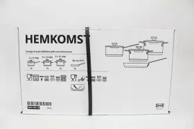 505.770.18 Ikea Hemkomst 7 Piece Cookware Set In Stainless Steel