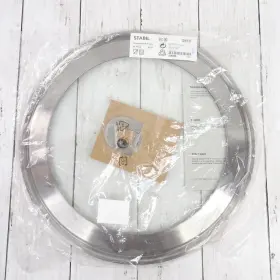 601.315.31 Ikea Stabil Stainless Steel Clear Glass Lid 13 Inch 34cm Brand New