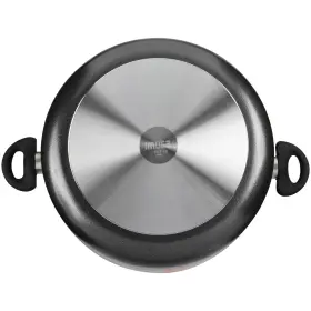 Imusa 0009404691636 10 Quart Charcoal Nonstick Stock Pot With Glass Lid And Steam